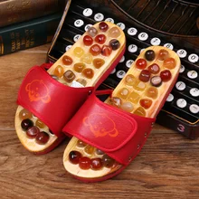 2017 new pebbles massage health foot massage shoes Men and women Kind cool slippers at home man and woman foot massager slippers