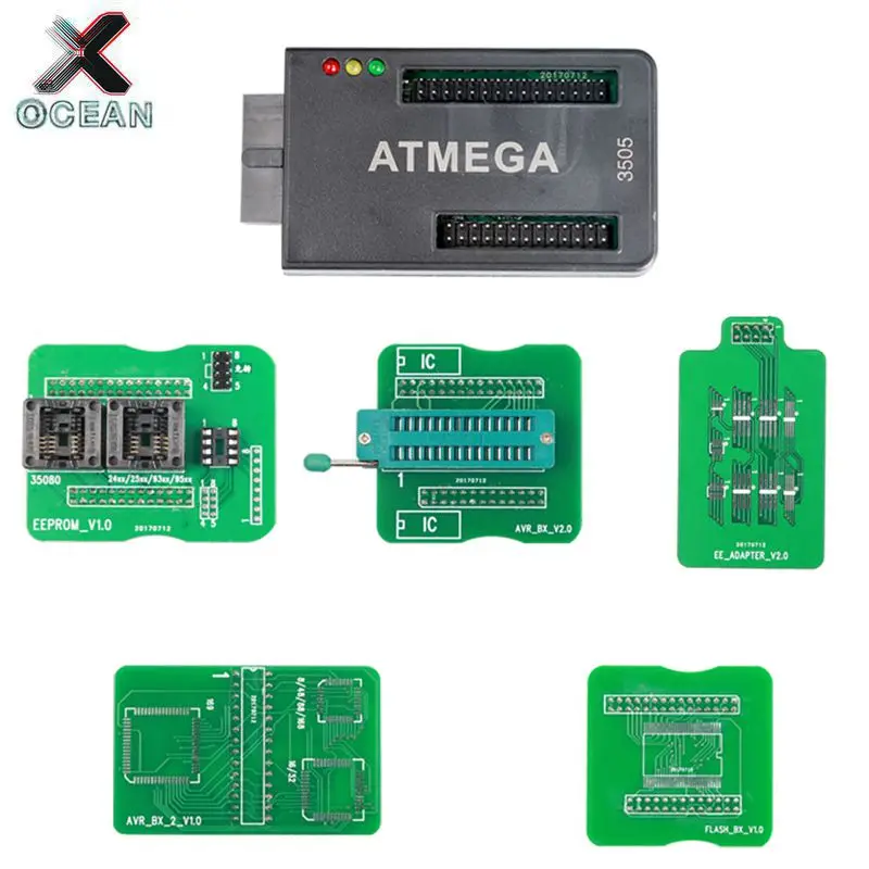 Original ATMEGA Adapter for CG100 PROG III Airbag Restore Devices with 35080 EEPROM and 8pin Chip Reset Tool |