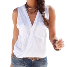 Sleeveless T Shirt Women 2017 Summer Sexy Deep V-neck T-shirt Fashion Brand Ladies Tshirt Hot Sale Tee Shirt Femme Plus Size 3XL