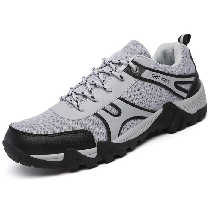 

Plus Size 39-45 Walking Shoes For Men Spring Autumn Air Mesh Breathable Lace-up Man Sneakers Outdoor Sport Shoes Wholesale