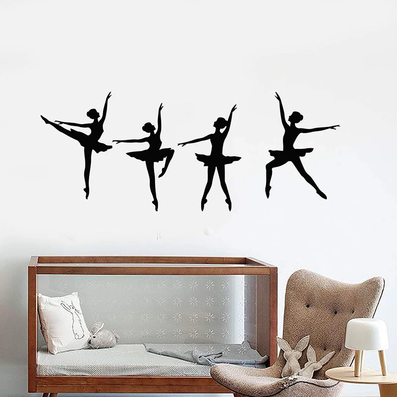 Vinyl Wall Decal Ballerinas Dancers Ballet Studio Dancing Stickers