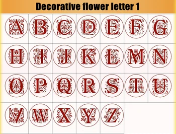 

3 styles whole A-Z 26 alphabet letter stamps metal wax seal