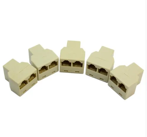 5 X 3 Sockets RJ45 6 LAN Ethernet Splitter Adapter Internet Connector Cable New Contator Network Socket Splitter Adapter PC