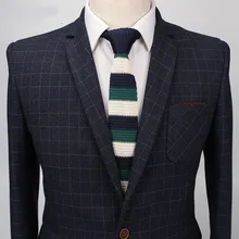 Стильный галстук для жениха, джентльменский галстук на шею, свадебные галстуки на день рождения, галстуки на шею, подарки для мужчин, рубашка, пряжа, галстук Gravata, мужские вязаные галстуки