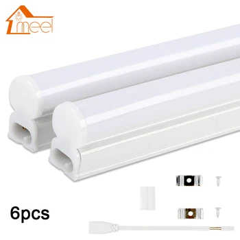 

6Packs 220V 240V LED Tube T5 T8 Light 6W 10W LED Fluorescent Tube Wall Lamp Bulb 30/60cm Led Integrated Tube Cold White