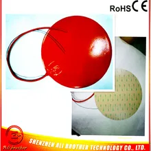 Силиконовый резиновый 3d принтер нагреватель 120 в 380 Вт диаметр 275*1,5 мм клей 1 лицо 100 к термистор 500 мм свинцовый провод XD-H-D-1249