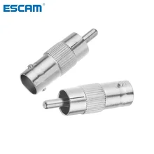 ESCAM 2 шт./лот BNC Женский RCA штекер коаксиальный кабель соединитель Адаптер для CCTV камера аудио камера система безопасности