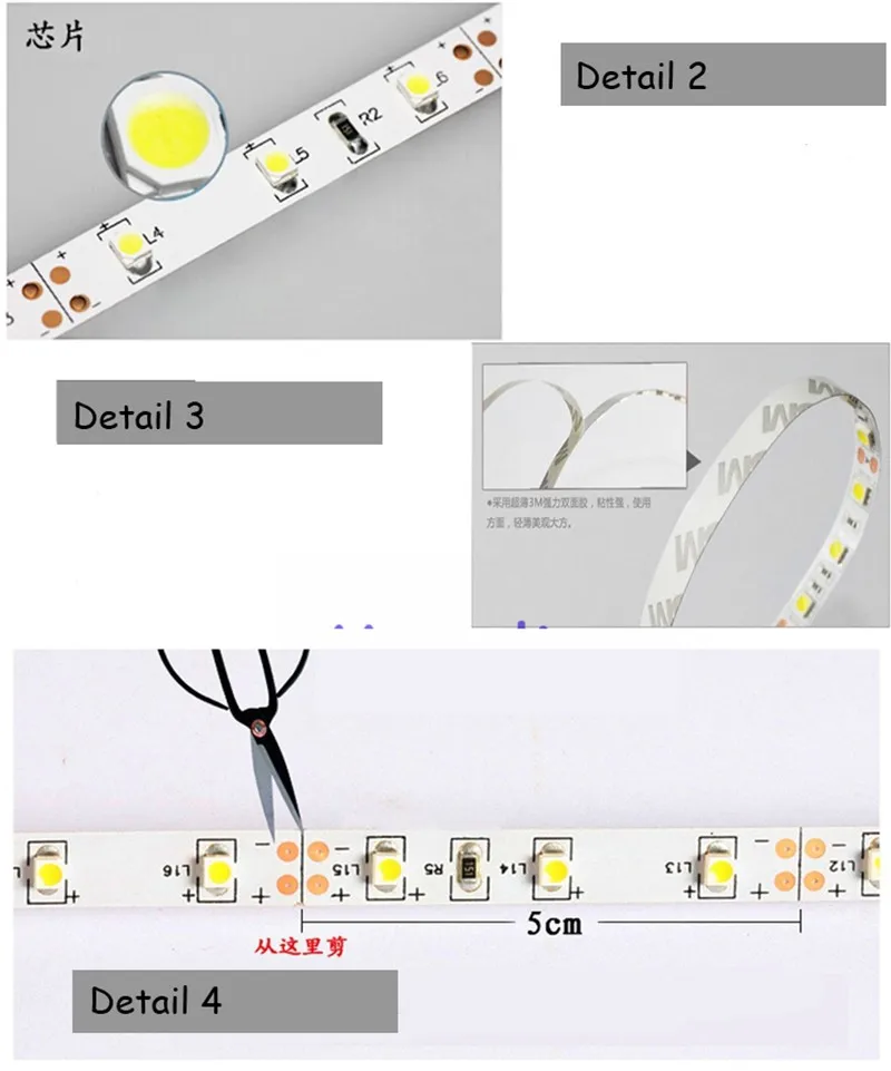 Светодиодные полосы 3528 комплекты DC12V 5 м 300led гибкий 6 цветов RGB цвет с 24key ИК-пульт дистанционного управления 2A адаптер питания HQ