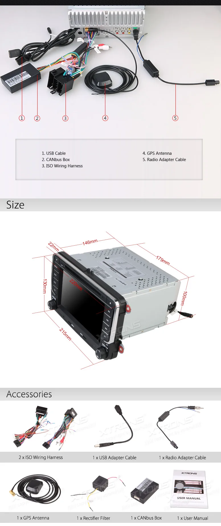 Discount XTRONS 2 Din 7