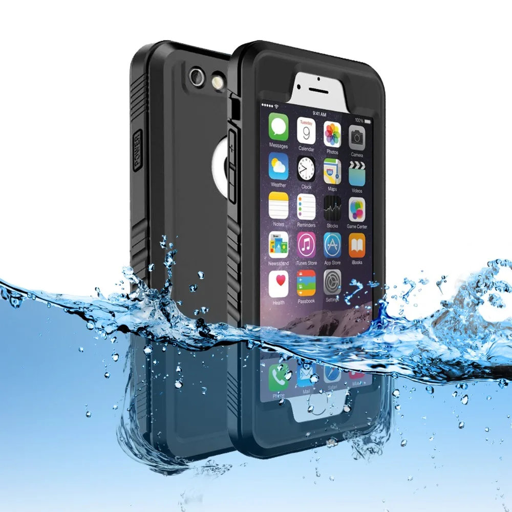 6s luxury durable Waterproof phone Case for iPhone 6s bag clear coque for 6plus 5.5 inch swim