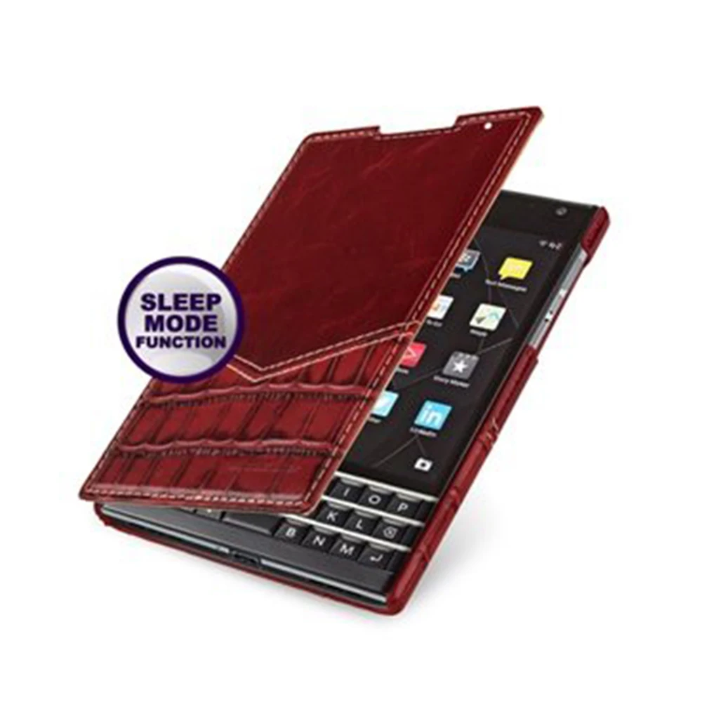 Luxury Business Stand Book Flip Cover Genuine Leather Cases for