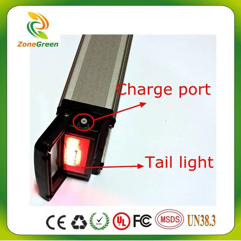 Excellent 36V 30AH for panasonic cell  electric bike battery rear rack battery 100W  - 1000W BMS lithium battery Aluminum with Tail lights 0 Excellent 36V 30AH for panasonic cell  electric bike battery rear rack battery 100W  - 1000W BMS lithium battery Aluminum with Tail lights 0