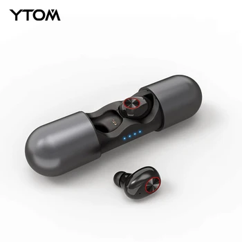 

YO8 Super bass Play 6 hours Bluetooth 5.0 Earphone Mini True TWS Wireless Headphones With Dual Mic earbuds for smartphone sport