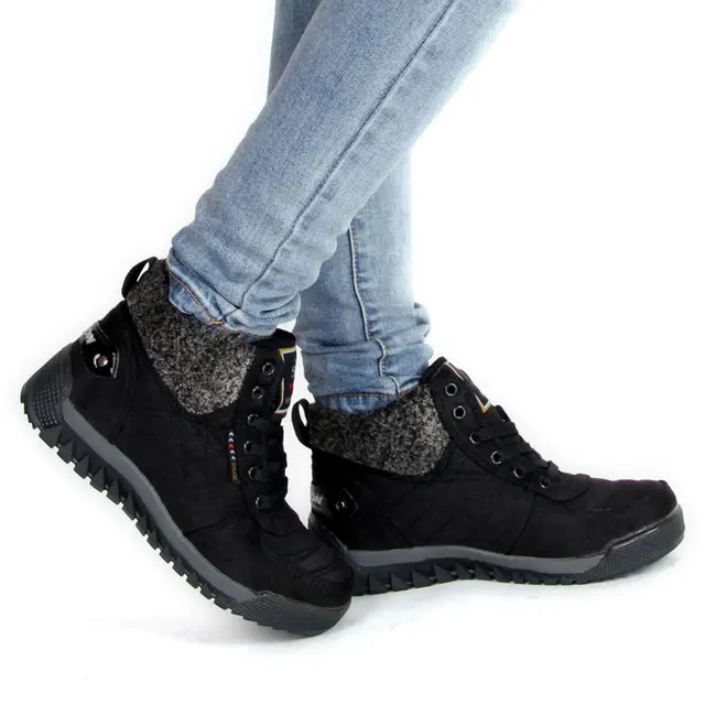 Men and Women Winter Snow Boots Lace-up and Cashmere Cotton Boots Outdoor Warm Shoes Men and Women Winter Snow Boots Lace-up and Cashmere Cotton Boots Outdoor Warm Shoes