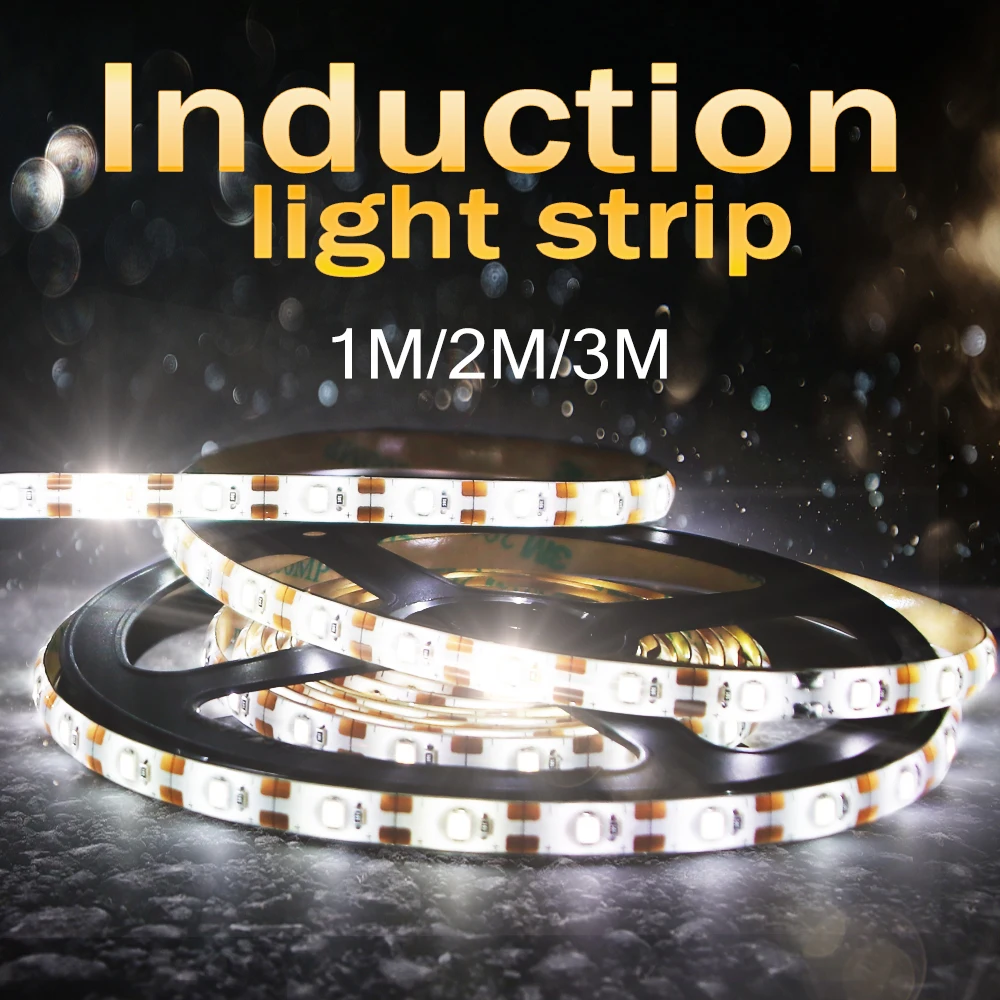 

Led Strip Light With Motion Sensor Waterproof Ruban Led Neon Lamp 1M 2M 3M Flexible Wireless Auto-Sensing Bedroom Night Lights