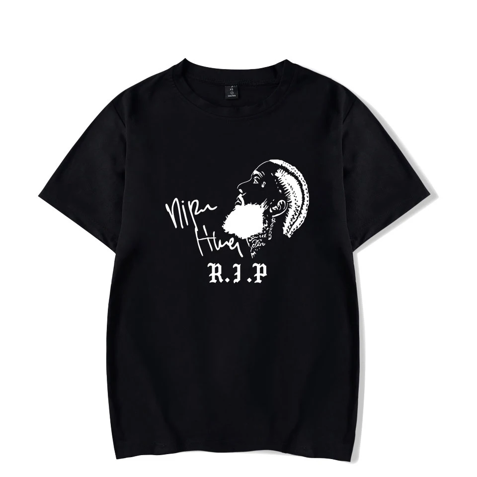 

LCXY Nipsey Hussle Printed Summer Men T shirt R.I.P. Comfortable Kpop Breathable Tshirt Homme Top Men's 4XL Summer Tees Shirt