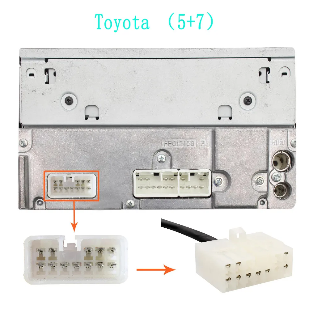 Moonet автомобильный аудио MP3 плеер AUX интерфейс CD Changer AUX адаптер для Toyota Corolla Avensis Camry RAV4 Yaris QX015