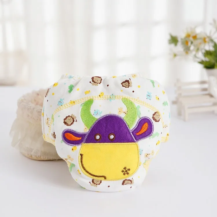 10Pcs Cloth Diapers Baby Nappies Reusable Cotton Diaper Child Diaper Washable Boys Girls Training Pants All Seasons