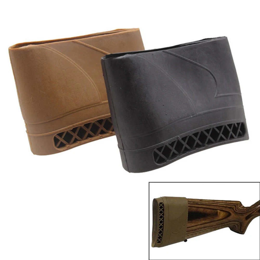 Hunting Rifle Rubber Recoil Pad Tactical Shotgun Slip-On Buttstock Extension Protector Rubber Gun Butt Accessories