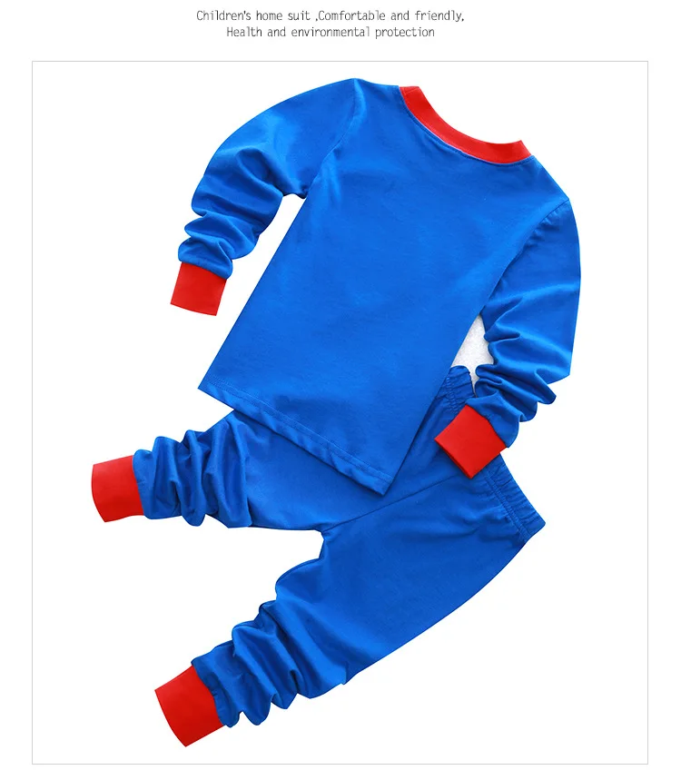 Хлопковые детские пижамные комплекты с длинными рукавами для мальчиков, 2 предмета Детская Хлопковая пижама спайдермена, пижамы для мальчиков с супергероем, Infantil, пижамы для мальчиков