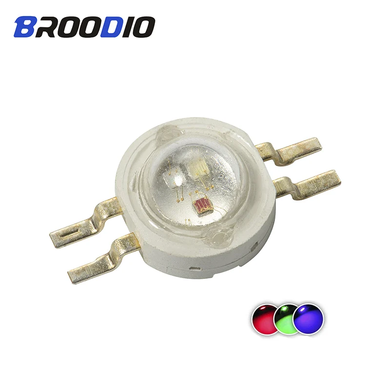 

10pcs LED Lamp Chips 1W3W High Power RGB Diodes Bright Lighting Lampada Flood Light Spotlight 3Watt LED Bulb DIY Red Green Blue