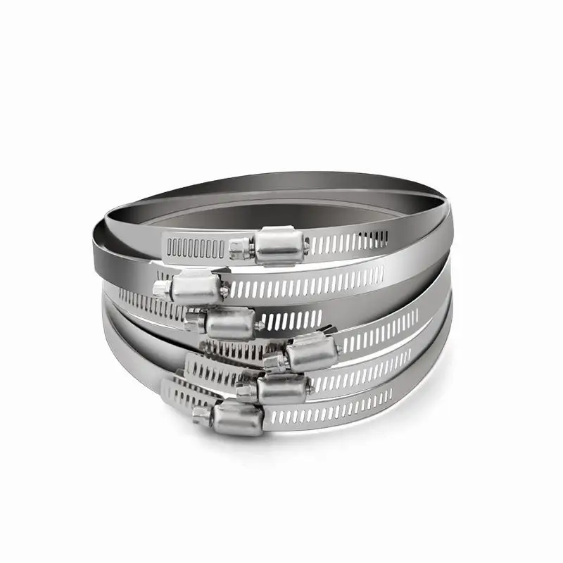 

ID 6-197 mm 304 Stainless Steel Clamp Throat Hoop Hoop Quick-loading Gas Pipe Clamp Fire Water Pipe Clamp Fixing Clip