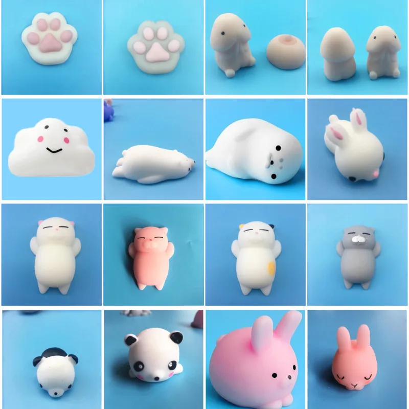 Симпатичный Mochi Squishy игрушки для вечеринки в честь Дня Рождения полезный животный