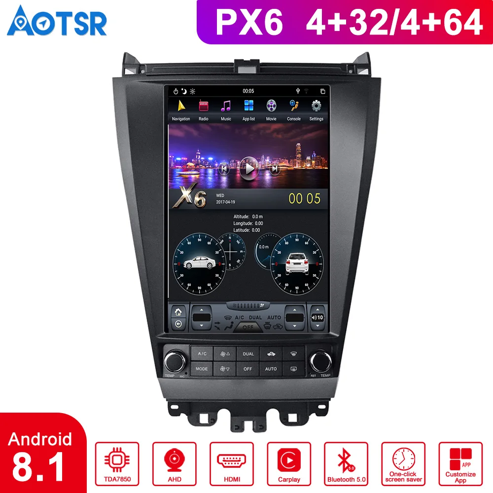 Flash Deal Android car video recorder 8.1 Tesla style car multimedia system gps tracker For HONDA ACCORD 7 seven 2003-2007 car head unit 0 Flash Deal Android car video recorder 8.1 Tesla style car multimedia system gps tracker For HONDA ACCORD 7 seven 2003-2007 car head unit 0