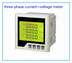 Трехфазный цифровой комбинированный измеритель переменного тока Амперметр lcd RH-3UI серии мульти-метр, вольтметр с амперметром