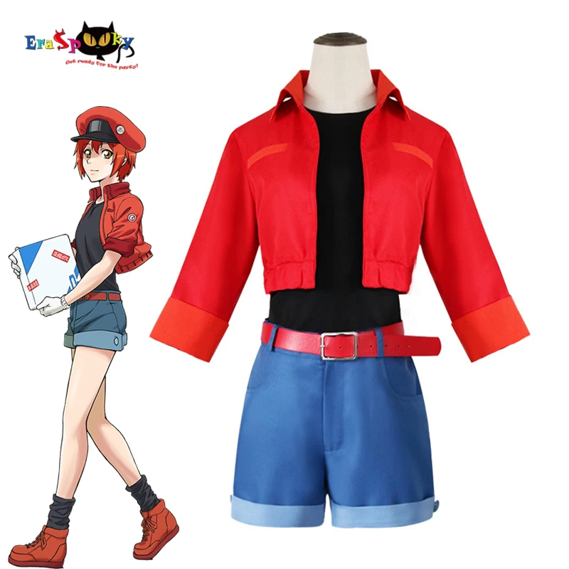 Ячейка на работе Косплей Erythrocytes Love Live Аниме женщин Hataraku Saibou девушки униформа