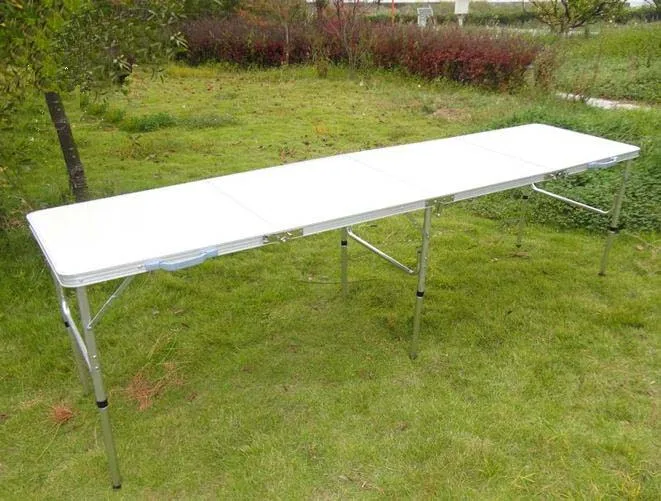 White Color Portable Folding Beer Pong Table Official Beer