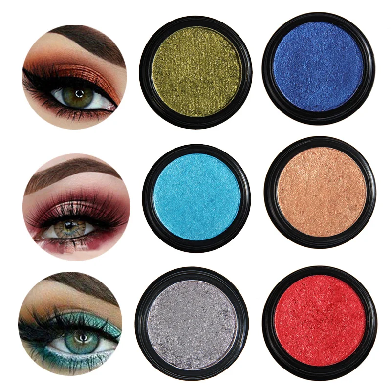 

Hot Makeup Eye Shadow Soft Glitter Shimmering Colors Eyeshadow Metallic Eye Cosmetic For All Kinds Of Skin paleta de sombra
