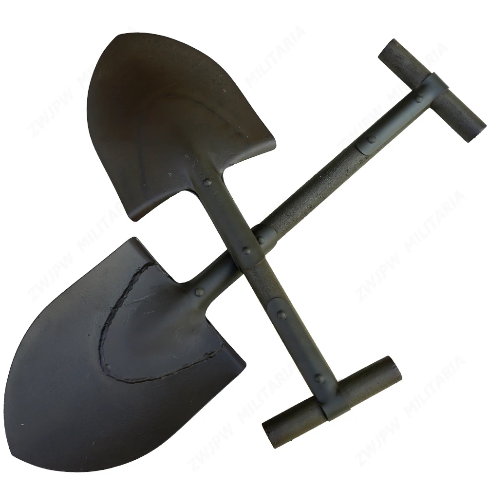 WW2 US AIRBORNE M1910 T-HANDLE SHOVEL OUTDOORS TOOL WITH COVER 47CM