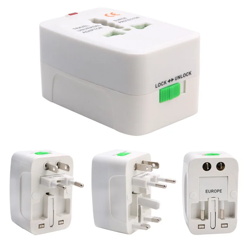 

All-in-One Universal Travel Power Plug Adaptor Socket Converter for US UK EU AU Freeshipping-Y1QA