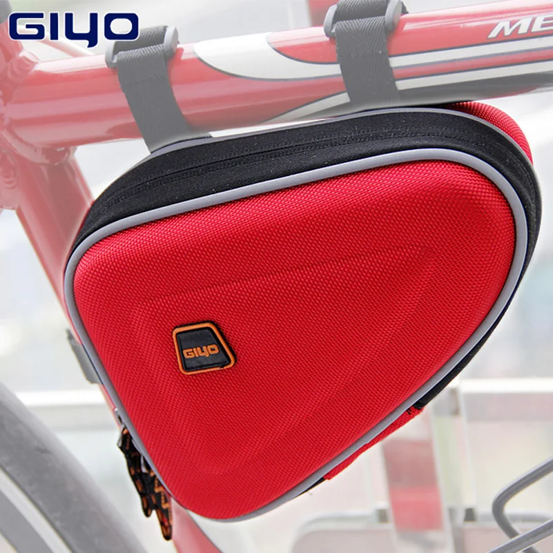 Cycling Bags Bicycle Pannier Bike Frame Bags Front Bag Tube for Cell Phone Red 