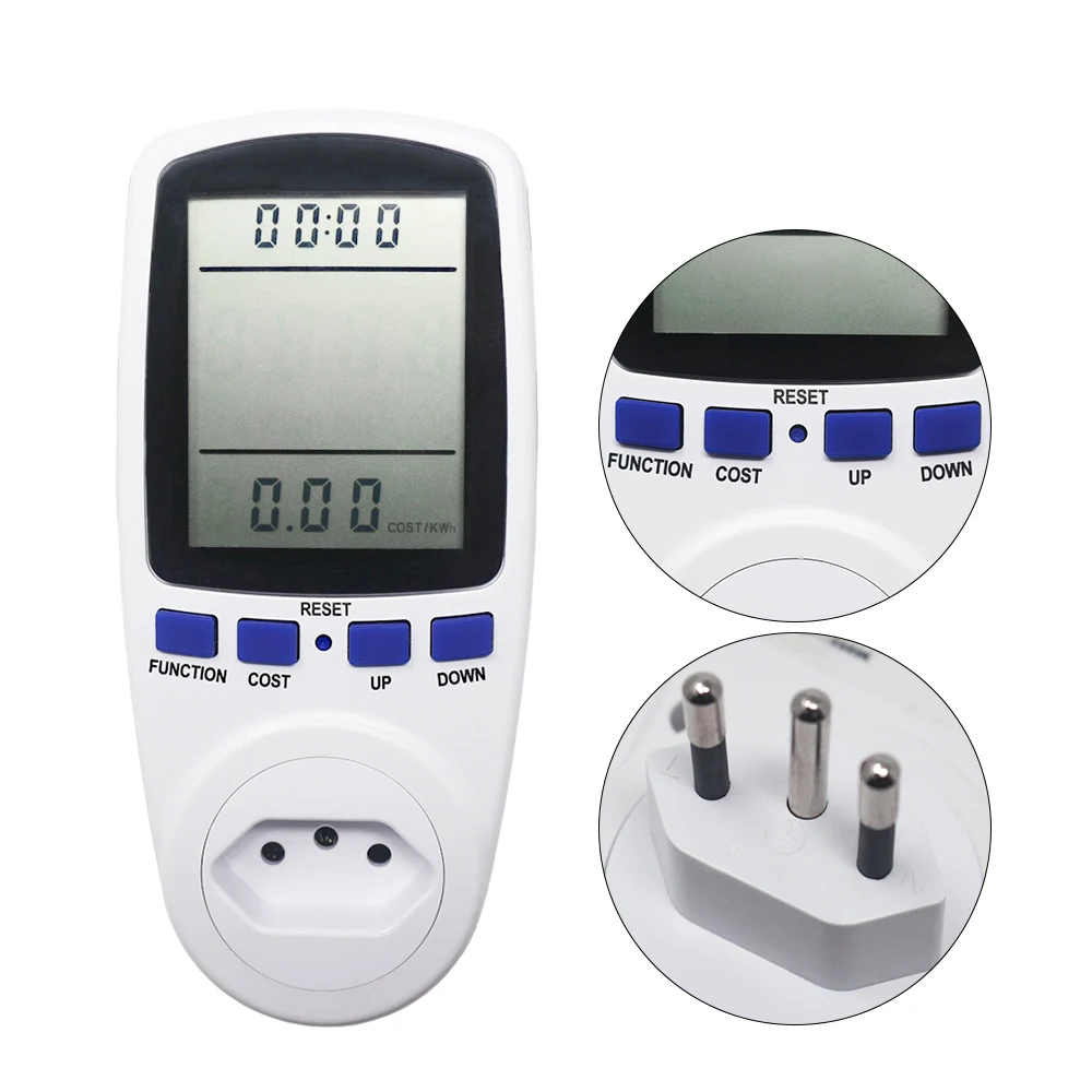 metric tape measure EU Plug AC Power Meter Digital Wattmeter Watt Monitor Electricity Consumption Power Analyzer Energy Meter Measuring Socket audio vu meter