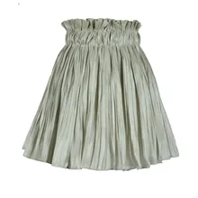 Корейские демисезонные эластичные короткие юбки с высокой талией для женщин, Повседневная Женская юбка с высокой талией Y513