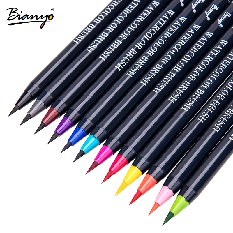 Marcadores da Arte bianyo 20 cores aquarela pincel Estilo 2 : Artist's Supplies