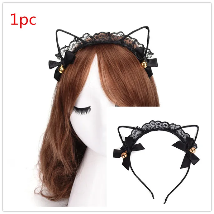 

1 Pc Black Lace Headband For Women Girls Hairband Dance Party Headwear Hair Accessories Hair Styling Tools