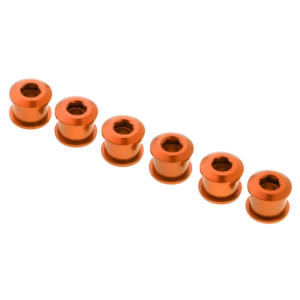 6PCS 7075 Aluminum Alloy CNC Bicycle Chainring Screws Bolts for Road Bike MTB Bicycle