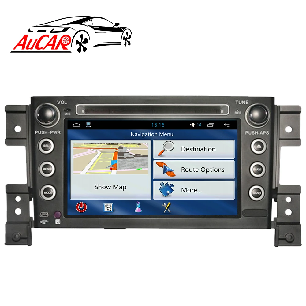 Flash Deal Aucar Android 8.1 2 din 1 din car radio DVD Player GPS Navigation for Suzuki Grand Vitara 2005-2013 Bluetooth WIFI 4G IPS Stereo 5