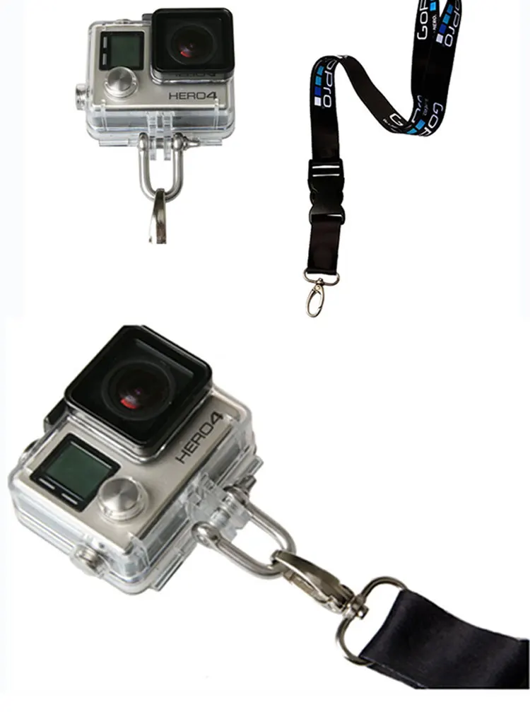 Аксессуары для камеры Go Pro Аксессуары шейный ремешок скрученный шнур с быстрым выпущен крепление для GoPro 6 5 5S 4 3+ sj4000 sj5000 экшн-камеры xiaoyi 4 k Экшн-камера