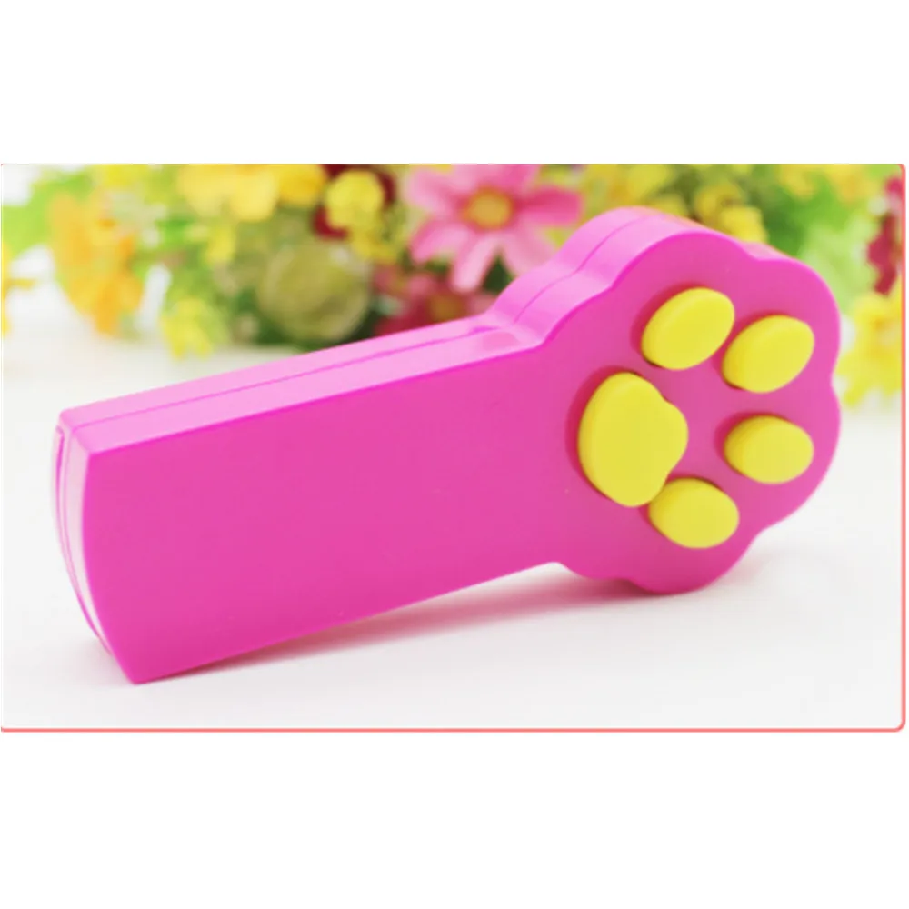 

50PCS/LOT Wholesale Hateli Pet Laser Funny Cat Stick Cute Little Paw Print Pet Toy Laser Infrared Funny Cat Stick