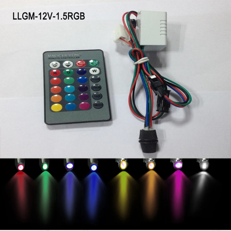 Car use fiber optic lighting 12v 1.5w 3w multi colorful led light