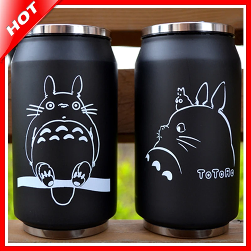 Totoro Bottle Stainless Steel Totoro Thermo Cup Thermal Mug Termo Cup Coffee Kids Thermos Bottle Garrafa