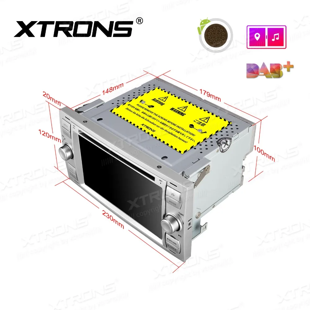 Cheap XTRONS 7" Android 8.1 Octa Core Car Stereo DVD Player Radio GPS Navigation for FORD Focus II C-Max 2005 2006 2007 Fusion Transit 5
