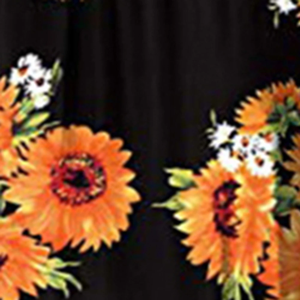 Женское богемное длинное платье макси без рукавов с цветочным рисунком вечерние летние платья пляжный сарафан размера плюс S-3XL