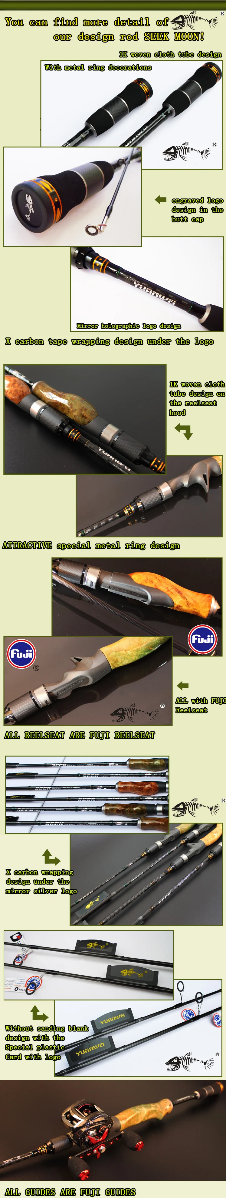 Haste de Pesca Yuanwei Fiação Haste Carcaça 2sec ml - m mh Madeira Raiz Mão Vara Isca Carbono Pesca Olta A055 1.98m 2.1 10 Esporte e Lazer