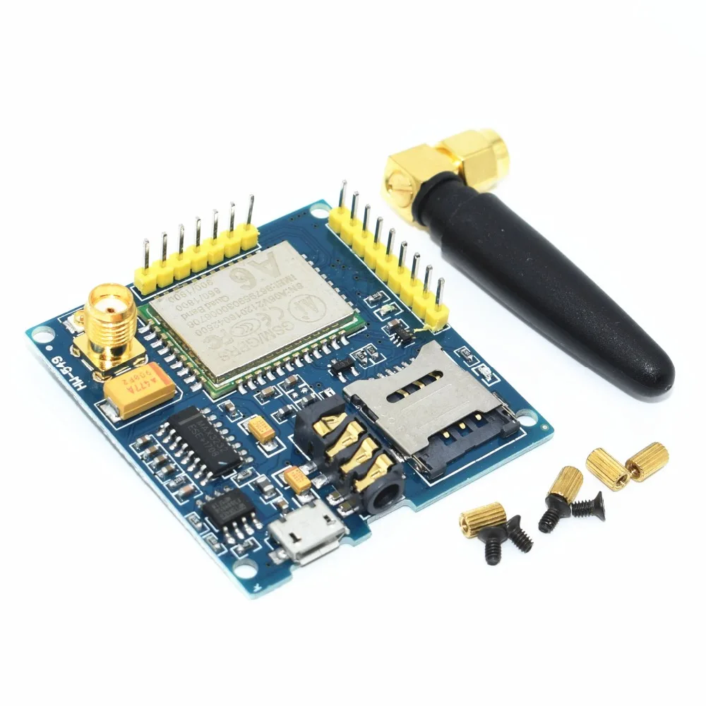 

10*A6 GPRS Pro Serial GPRS GSM Module Core DIY Developemnt Board TTL RS232 With Antenna GPRS Wireless Module Data Replace SIM900