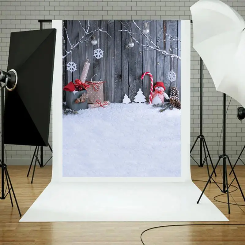 Christmas Snowman Photography Background Photo Props, Studio Backdrops
